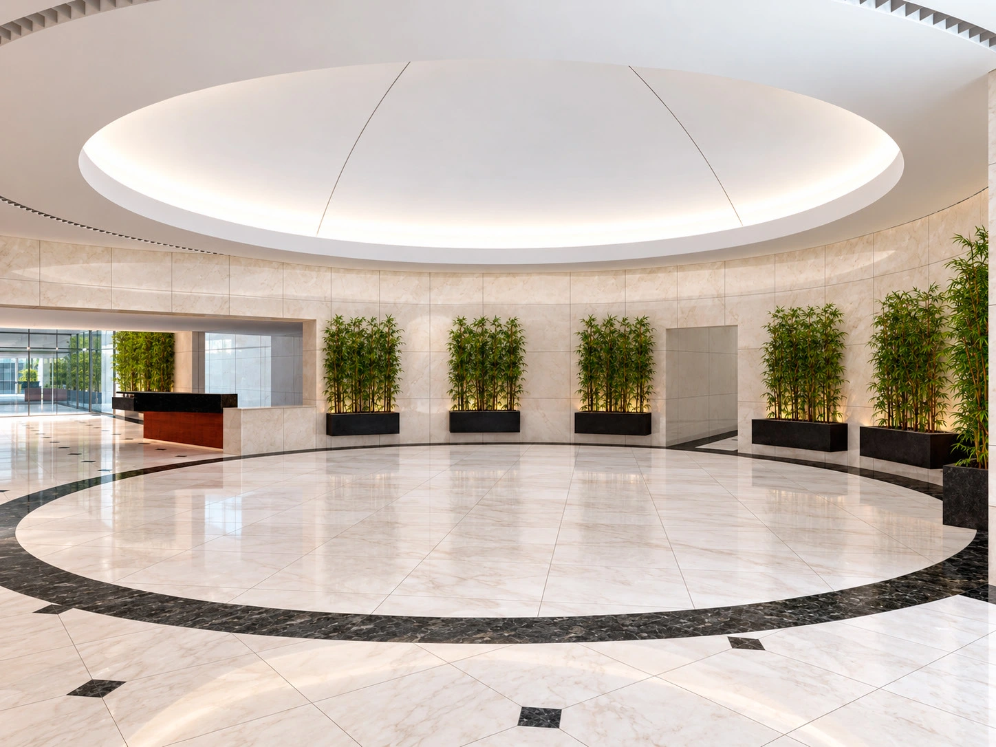 One Biscayne Tower / Refined lobby design study