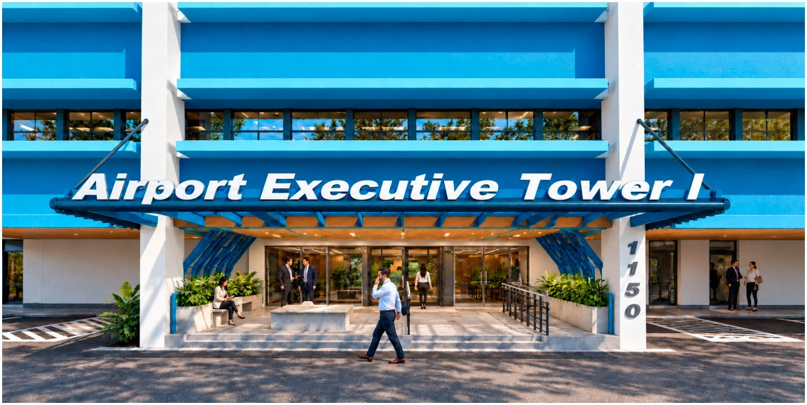 Entrance canopy & arrival