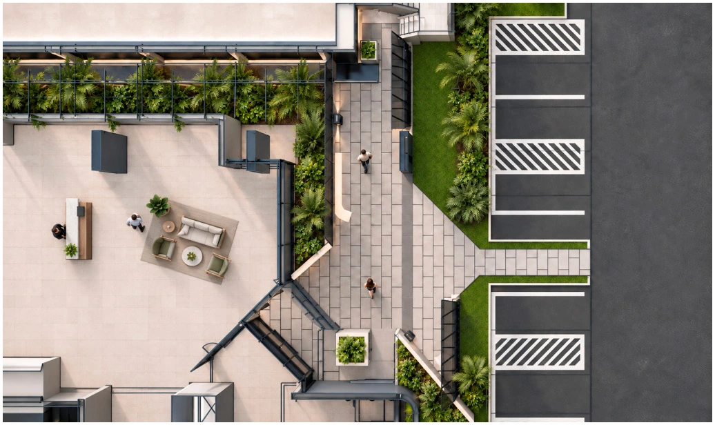 Lobby & parking-edge plan