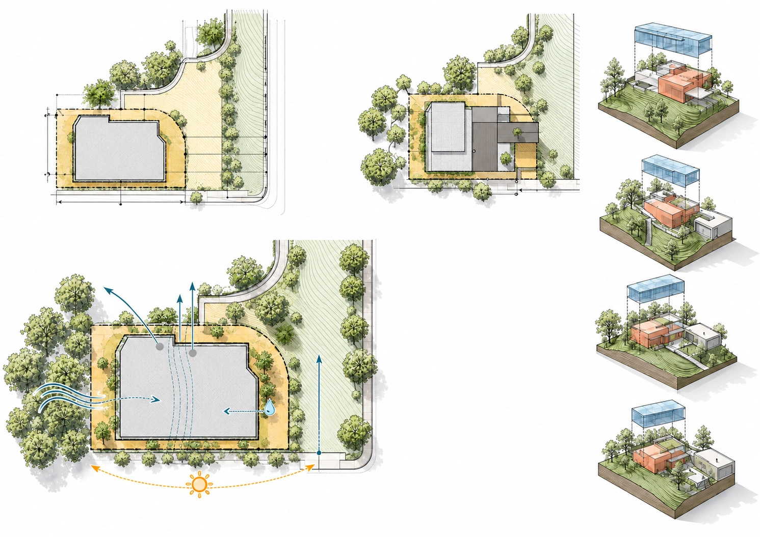 A Retreat in the Tree Canopy / Portfolio design & research study