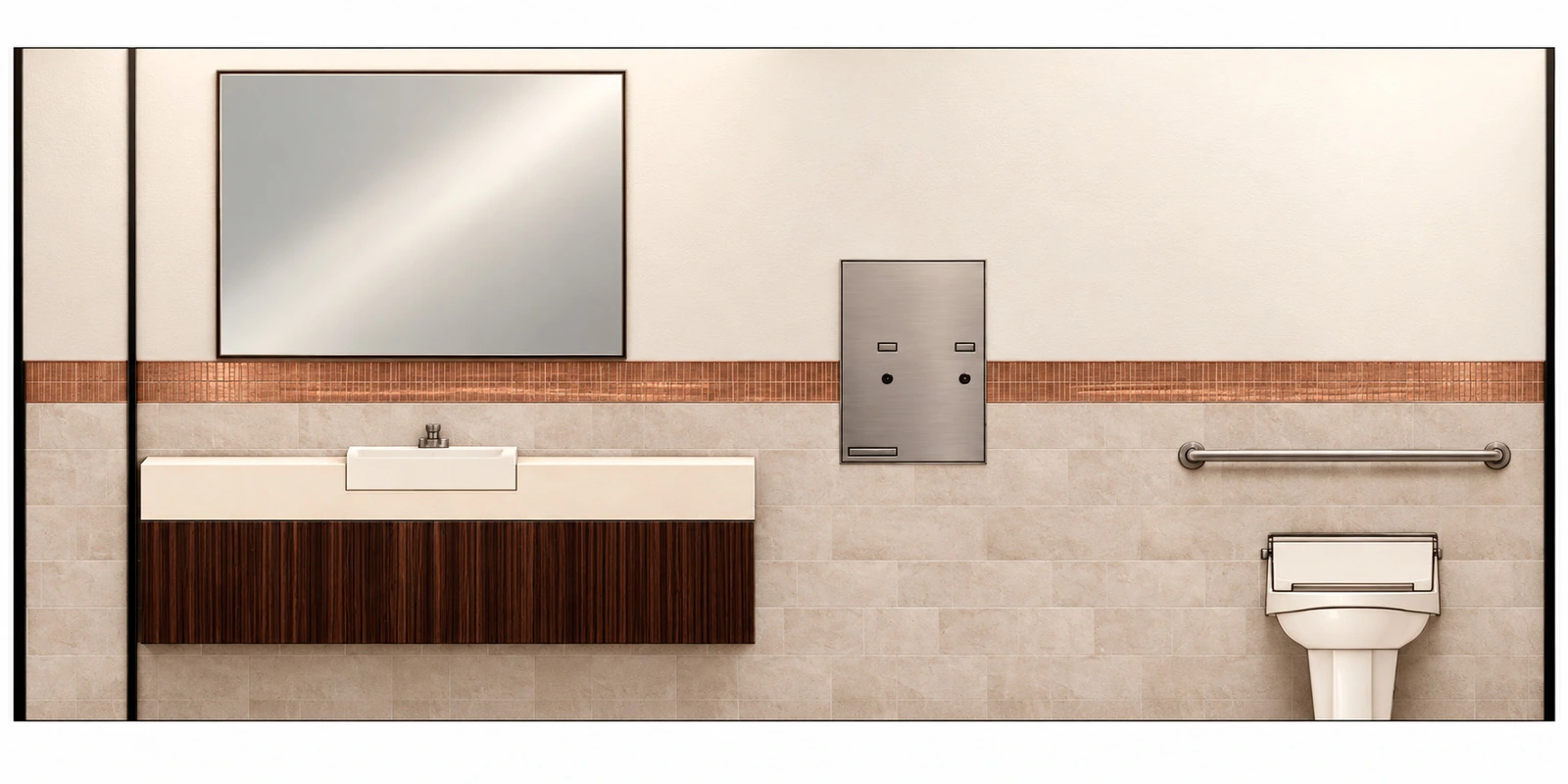 Commercial Restroom Studies / Design visualization & portfolio study