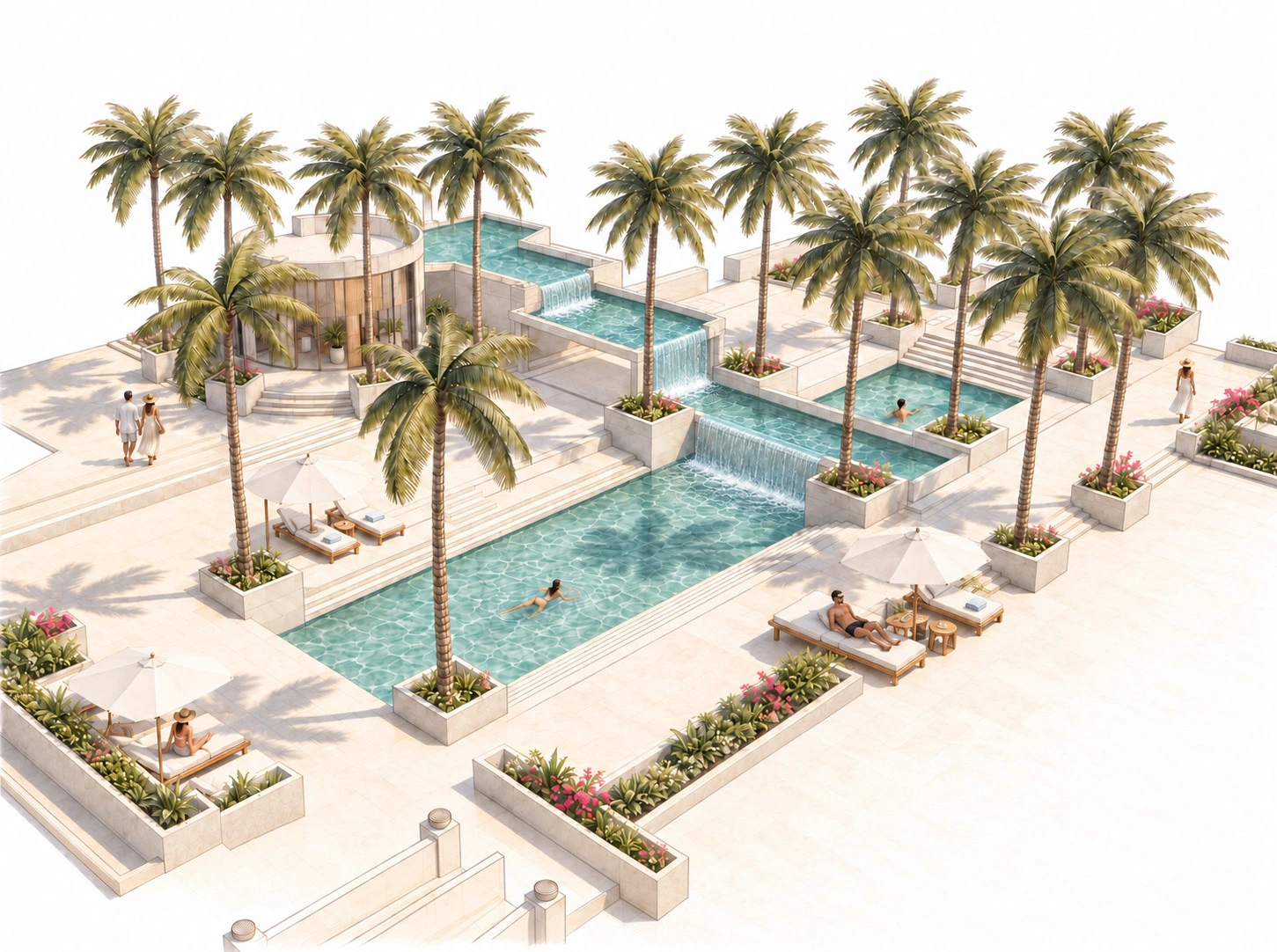Manor Pool / Design visualization & portfolio study