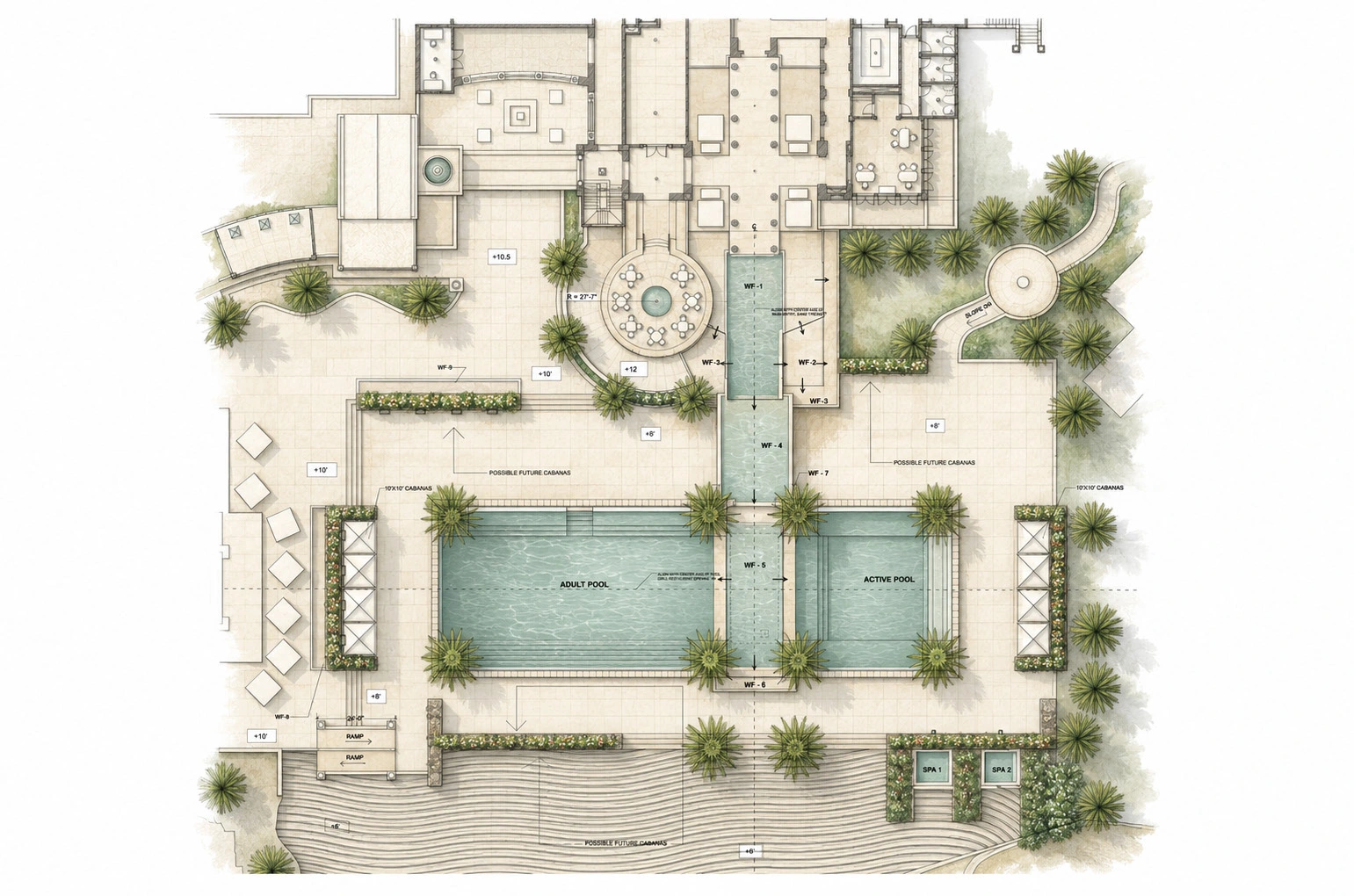 Pool & terrace plan