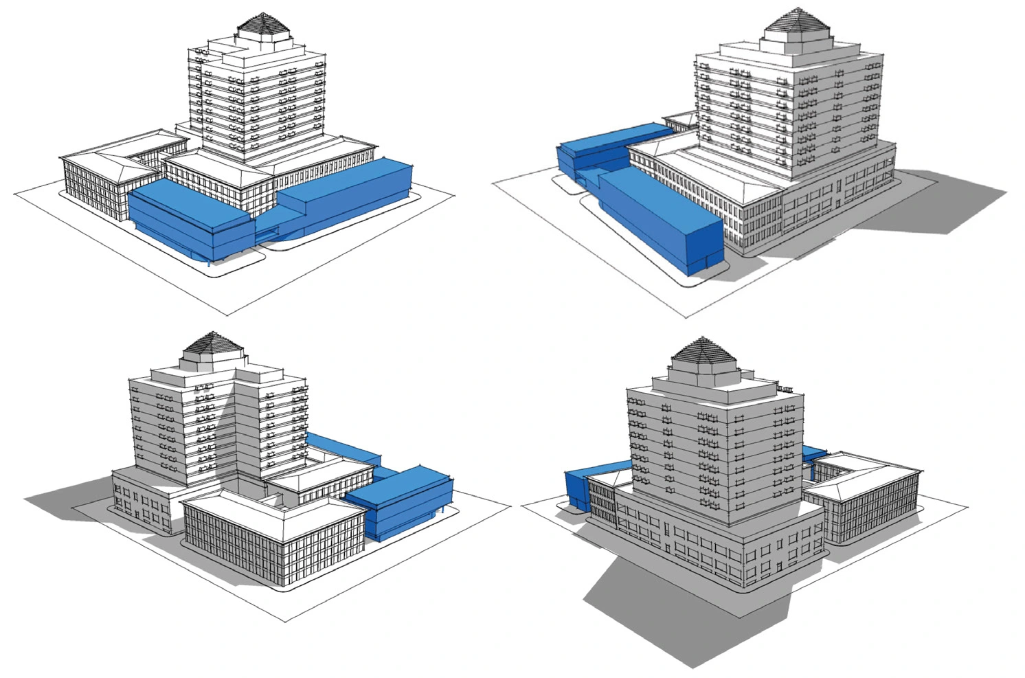 New construction & retained structure