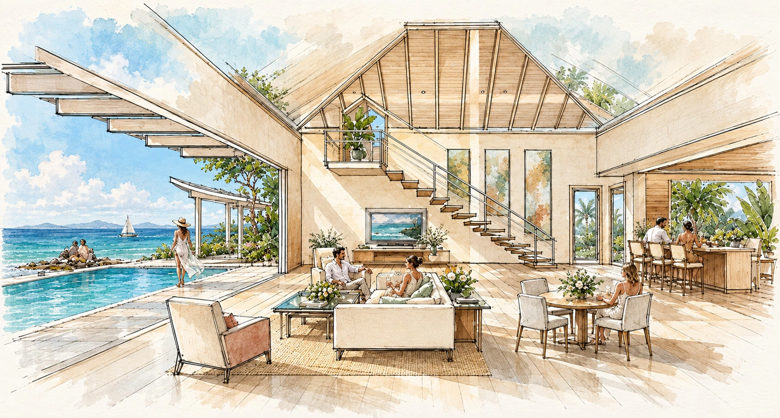 Quintess & Ocean Villas / Design visualization & portfolio study