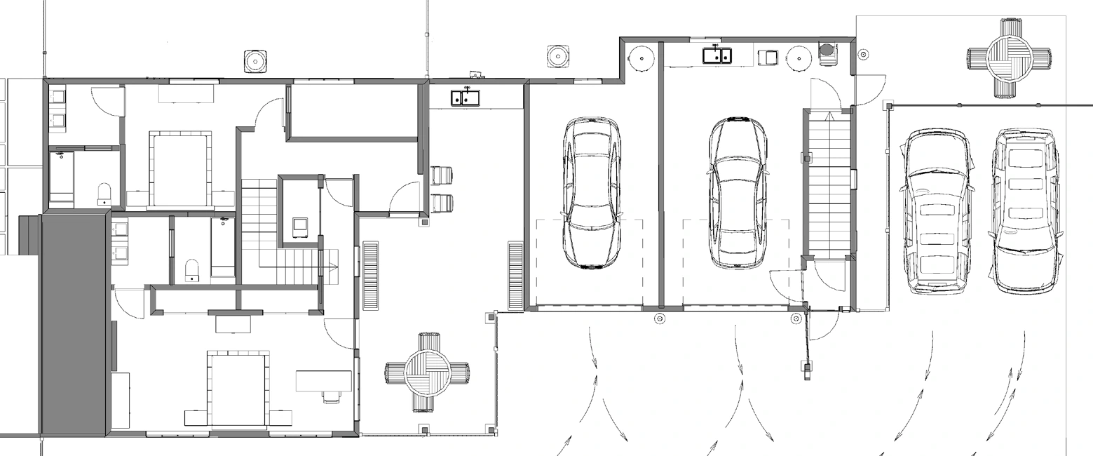 Parking & ground-level plan