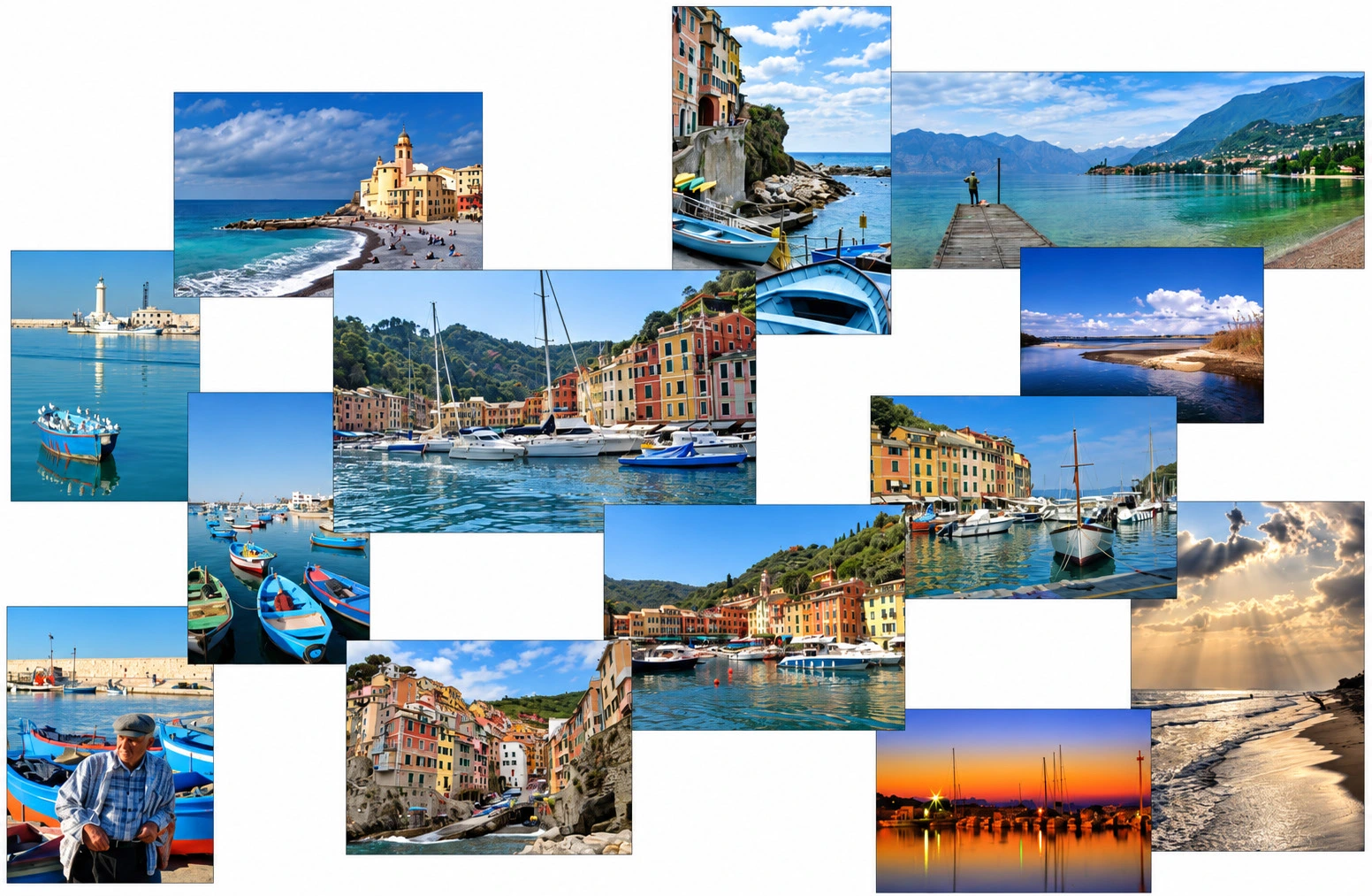 Coastal reference collage